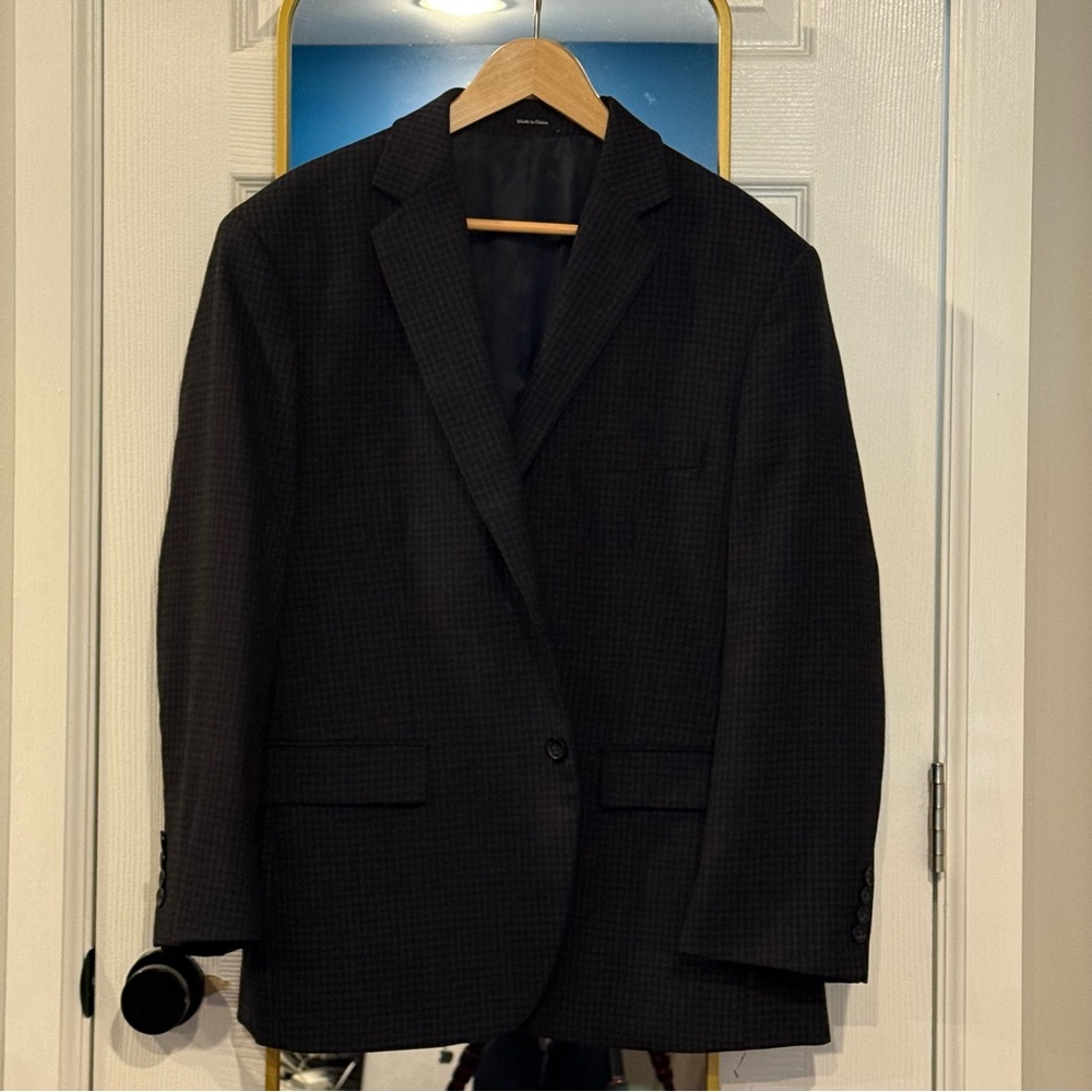 Pronto Uomo Charcoal Checkered Blazer